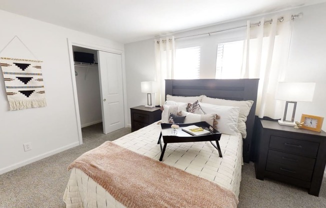 Bedroom With Closet at Coldwater Flats, Indiana