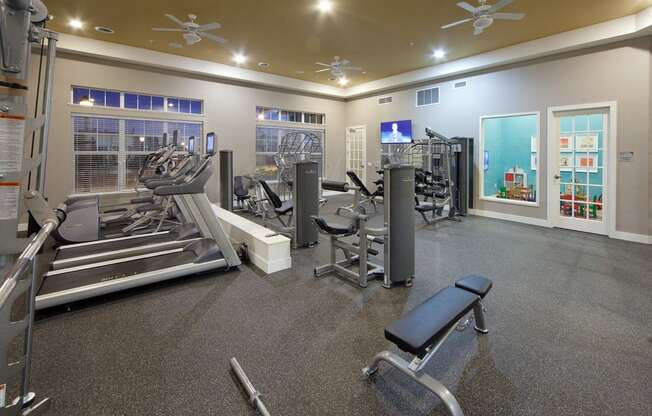 Fitness Center at Skye at Arbor Lakes Apartments in Maple Grove, MN