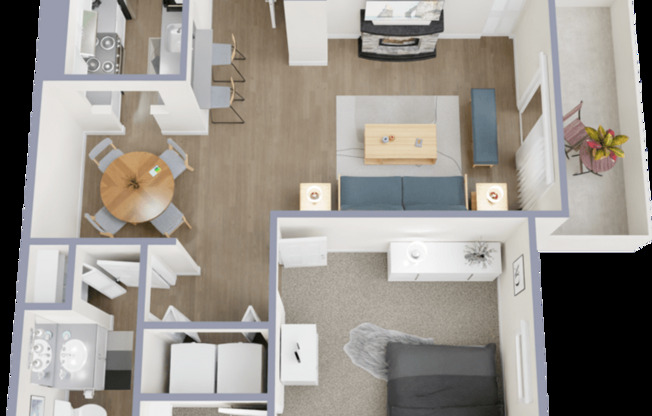 1 bed, 1 bath, 700 sqft, $1,695, Unit C306