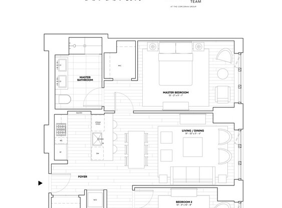 2 beds, 2 baths, 1,042 sqft, $10,995, Unit 8B