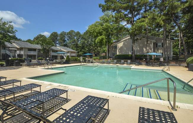 Sundeck area at Harvard Place Apartment Homes by ICER, Lithonia