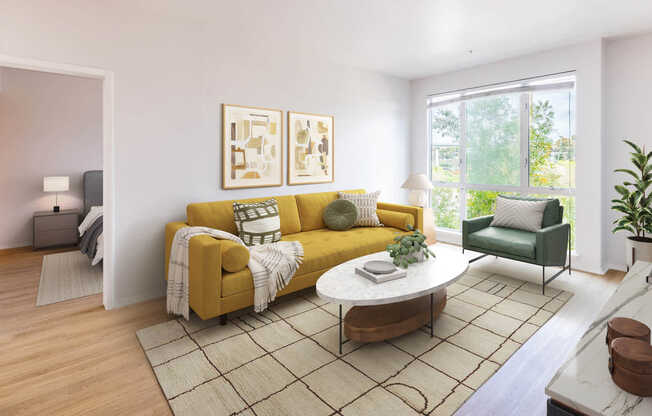 Living Room with Hard Surface Flooring