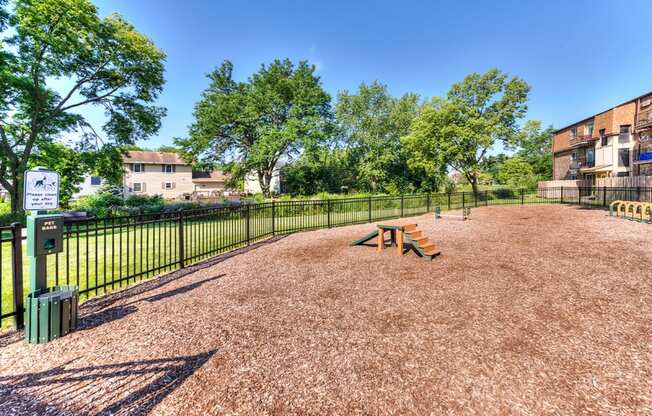 Secured Play Area, at Eagle Creek Apartments, Westmont Illinois