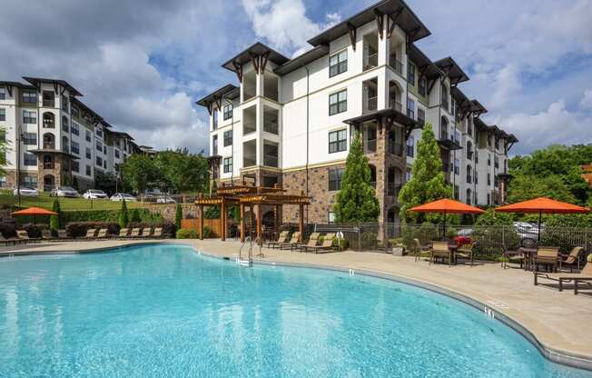 Pool and Sundeck at 4700 Colonnade Apartments in Birmingham, AL