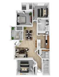 3 beds, 2 baths, 1,342 sqft, $2,372