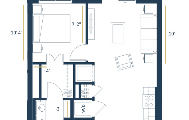 1 bed, 1 bath, 674 sqft, $1,695, Unit 531