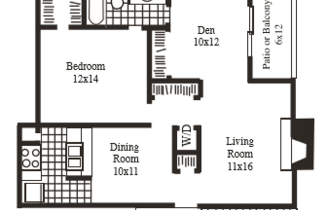 1 bed, 1 bath, 852 sqft, $1,445