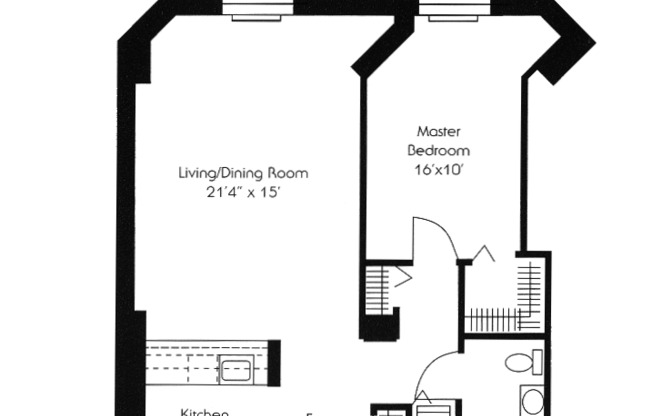 1 bed, 1 bath, 913 sqft, $2,843, Unit 105