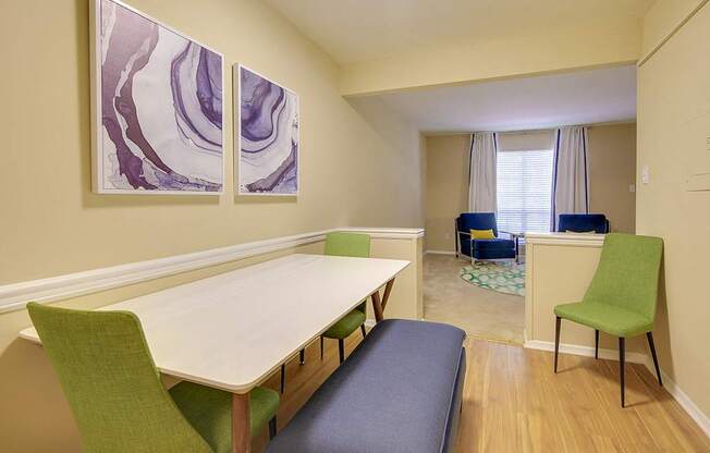 Defined Dining Space at Montecito Apartments, Raleigh, NC
