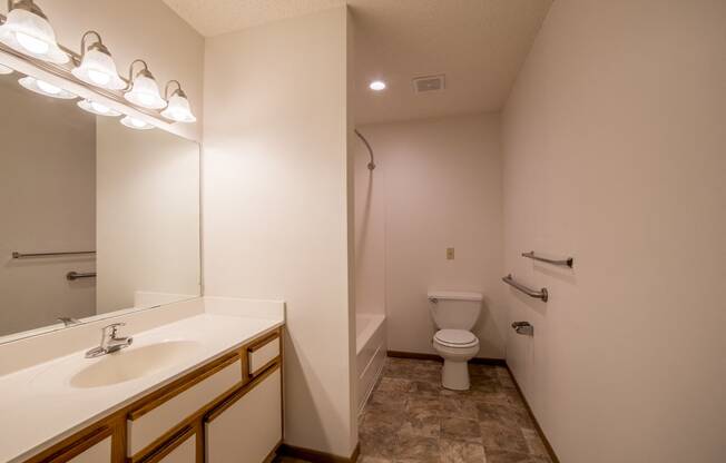 accessible bathroom in apartment 