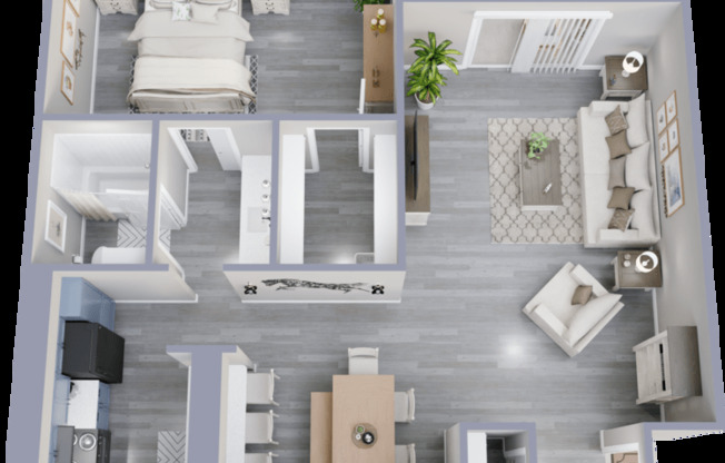 1 bed, 1 bath, 800 sqft, $1,049