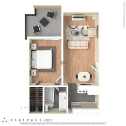 1 bed, 1 bath, 692 sqft, $1,095