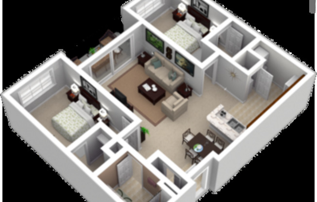 2 beds, 1 bath, 939 sqft, $1,352