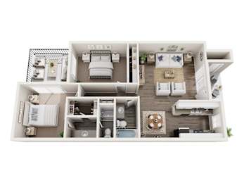 2 beds, 2 baths, 862 sqft, $2,710