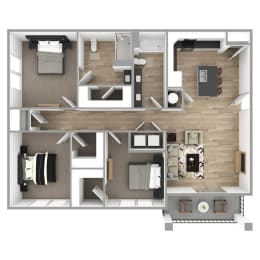 3 beds, 2 baths, 1,390 sqft, $1,629