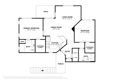 2 beds, 2 baths, 1,136 sqft, $1,713