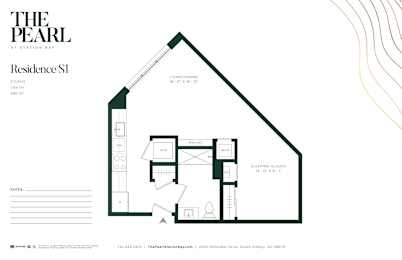 Studio, 1 bath, $2,260