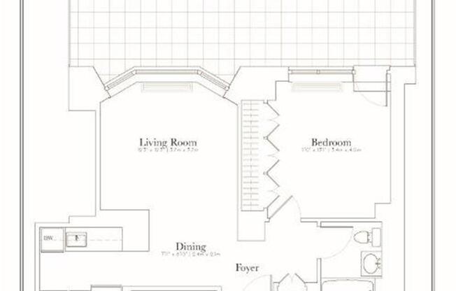 1 bed, 1 bath, 670 sqft, $6,000, Unit 8C