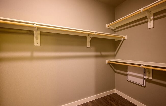Large Closet with Built-In Shelvesq