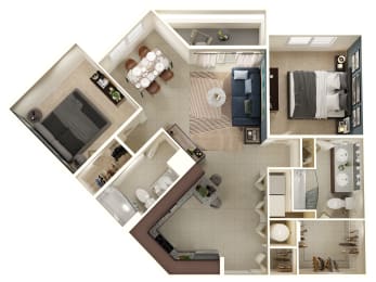 2 beds, 2.5 baths, 1,168 sqft, $2,694