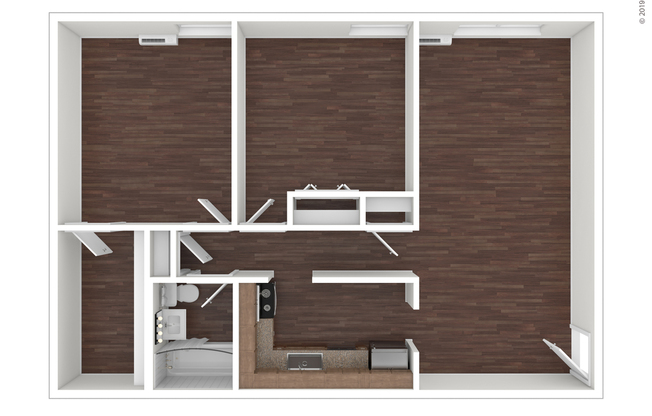 2 beds, 1 bath, 900 sqft, $1,526