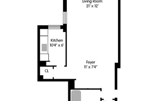 Studio, 1 bath, $4,200, Unit 8B