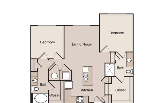 2 beds, 2 baths, 932 sqft, $1,855