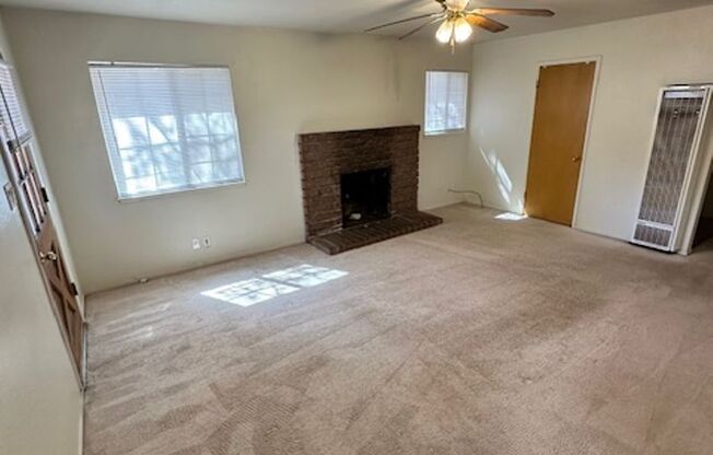 Pet friendly 2Bd Corner lot home available now! Only one pet allowed. Call to inquire today!