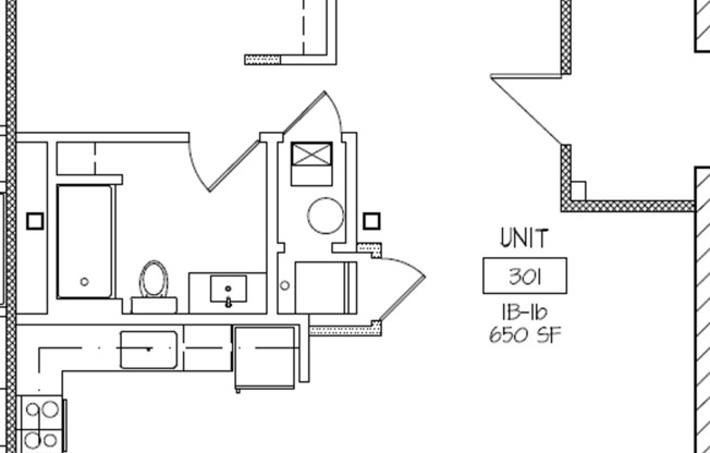 1 bed, 1 bath, 650 sqft, $1,100