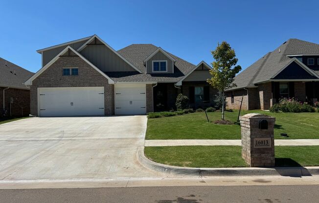 Luxury 4 Bedroom 3 Bathroom Home in The Grove in Deer Creek Schools 3 Car Garage and Storm Shelter