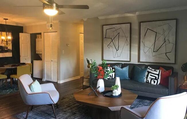 Spacious Living Area at Latitude at Riverchase, Hoover, Alabama