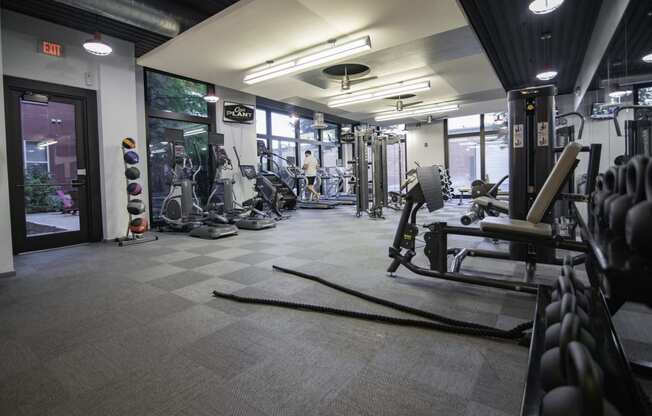 State of the Art Fitness Center with Free Weights & Upgraded Cardio Equipment at The Can Plant Residences at Pearl, San Antonio, 78215