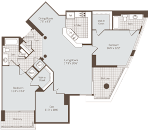 2 beds, 2.5 baths, 1,358 sqft, $3,755