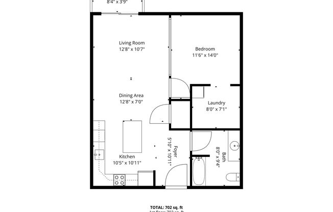 1 bed, 1 bath, 750 sqft, $1,485, Unit 407