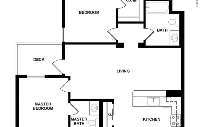 2 beds, 2 baths, 1,050 sqft, $3,377