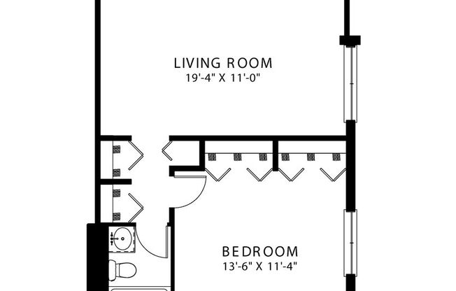 1 bed, 1 bath, $1,840, Unit 455