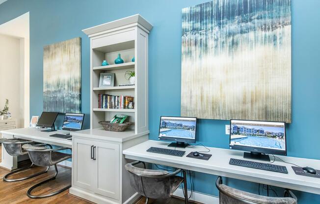 a desktop computer sitting on top of a desk