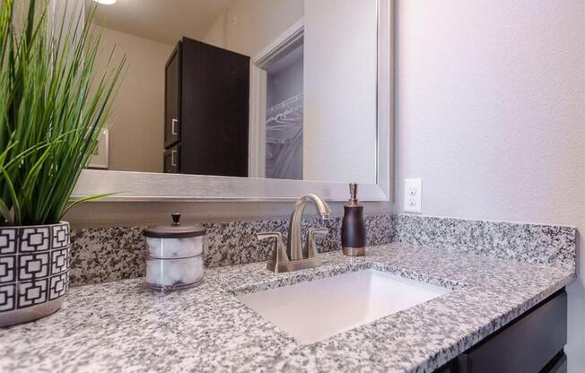 Renovated Bathrooms With Quartz Counters at Watermark on Twenty Mile, Parker, Colorado