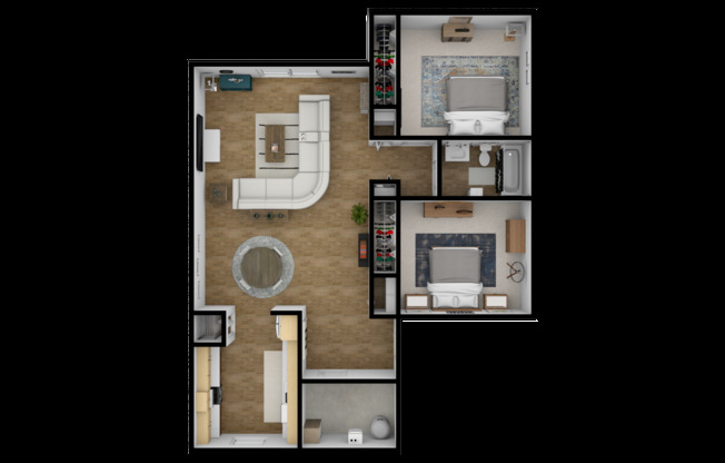 2 beds, 1 bath, 900 sqft, $949, Unit Q04