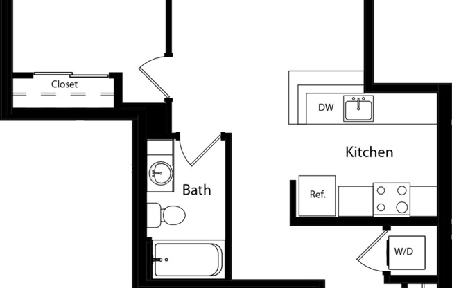 1 bed, 1 bath, 699 sqft, $2,414, Unit 539