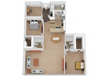 2 beds, 2 baths, 1,576 sqft, $2,344