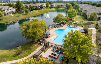 Aerial view of The Gardens at Polaris