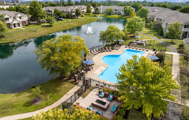 Aerial view of The Gardens at Polaris
