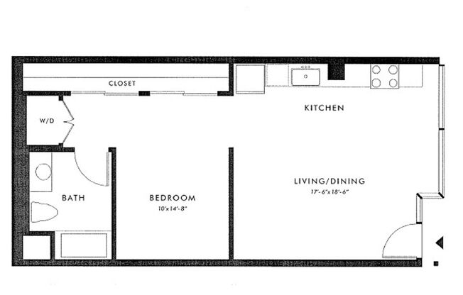 1 bed, 1 bath, 660 sqft, $2,360, Unit C003