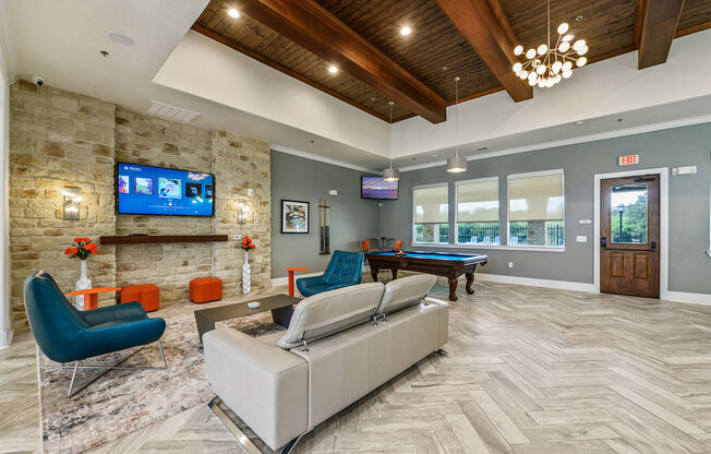 Champions Gate Apartments in San Antonio Pool Table