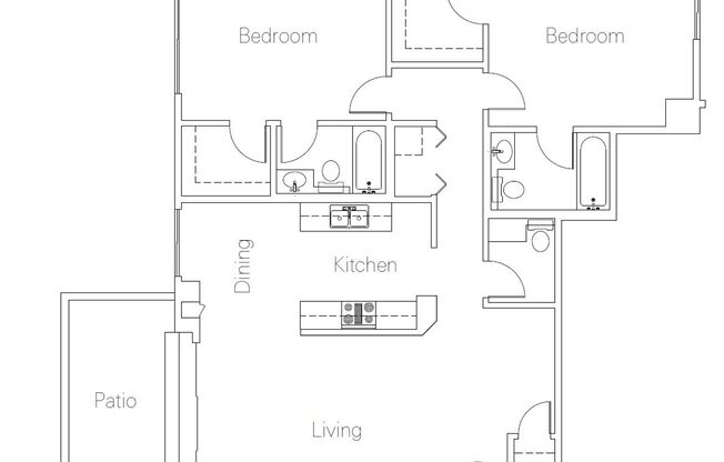 2 beds, 2.5 baths, 1,360 sqft, $4,750, Unit 108