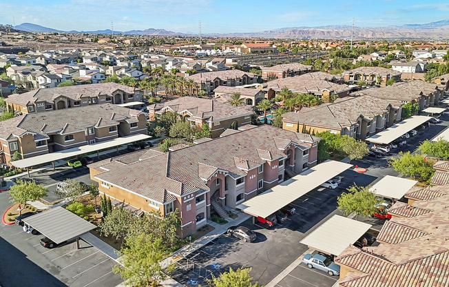 Arial View of La Vie Parking and Carports