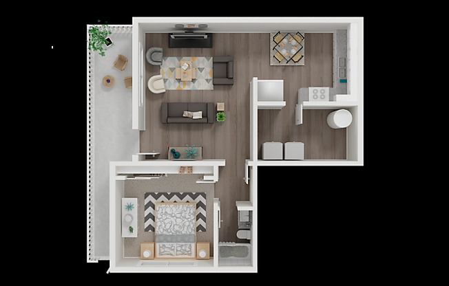 1 bed, 1 bath, 670 sqft, $2,200, Unit L86