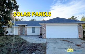 Elegant 3 Bedroom Home with Solar Panels!