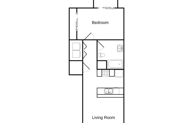 1 bed, 1 bath, 702 sqft, $1,150